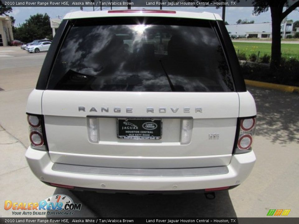 2010 Land Rover Range Rover HSE Alaska White / Tan/Arabica Brown Photo #9