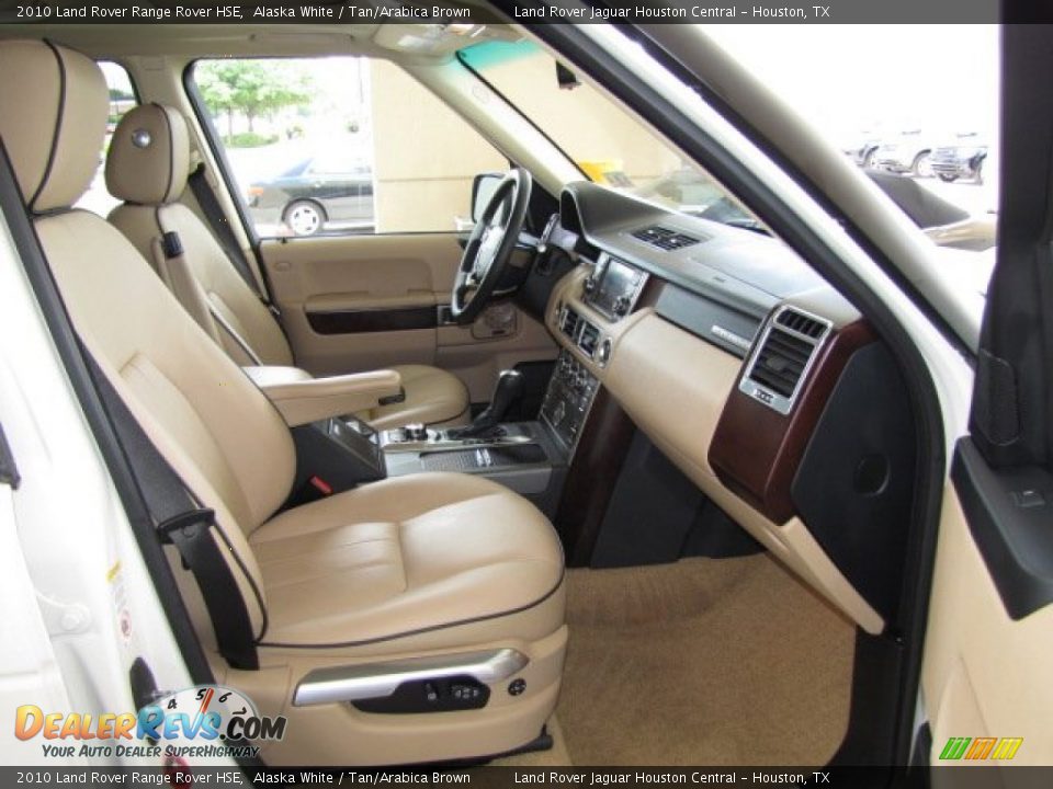 2010 Land Rover Range Rover HSE Alaska White / Tan/Arabica Brown Photo #24