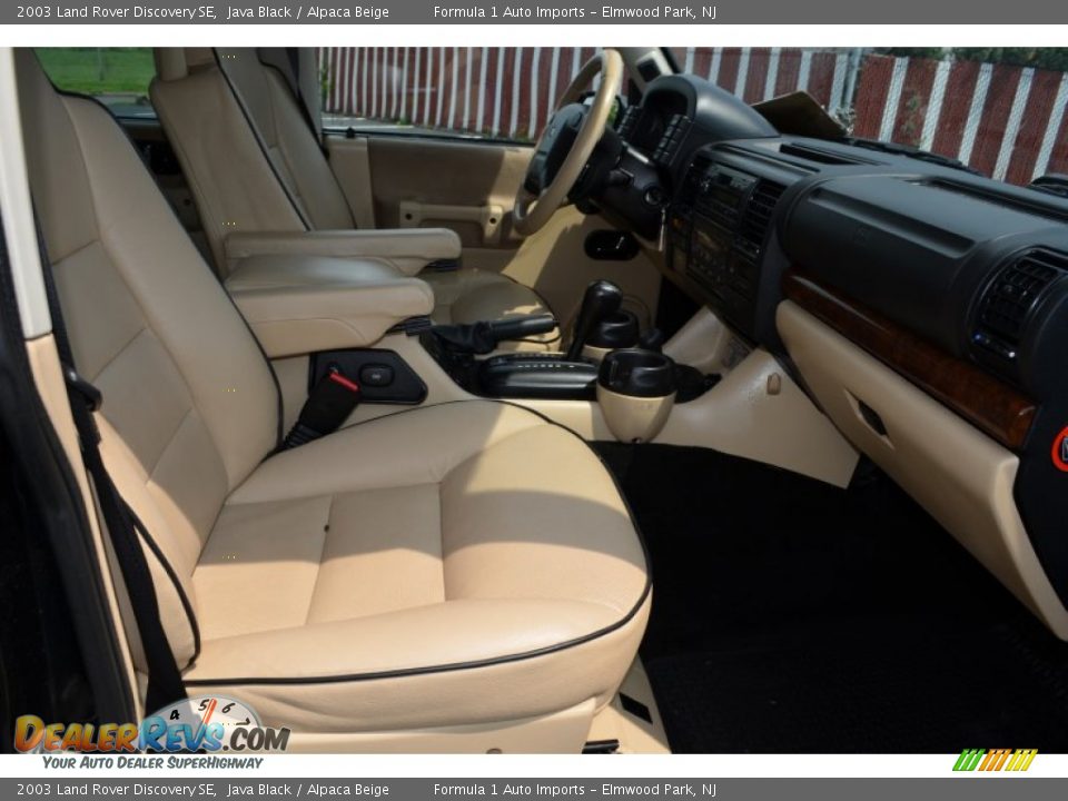 2003 Land Rover Discovery SE Java Black / Alpaca Beige Photo #12