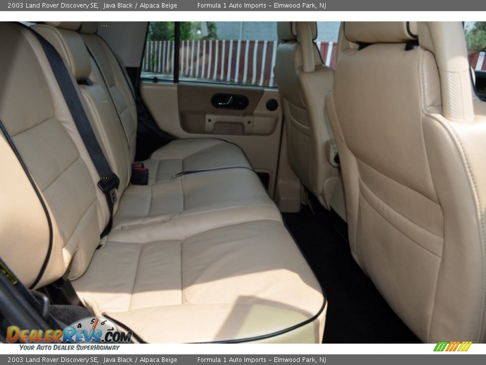 2003 Land Rover Discovery SE Java Black / Alpaca Beige Photo #13