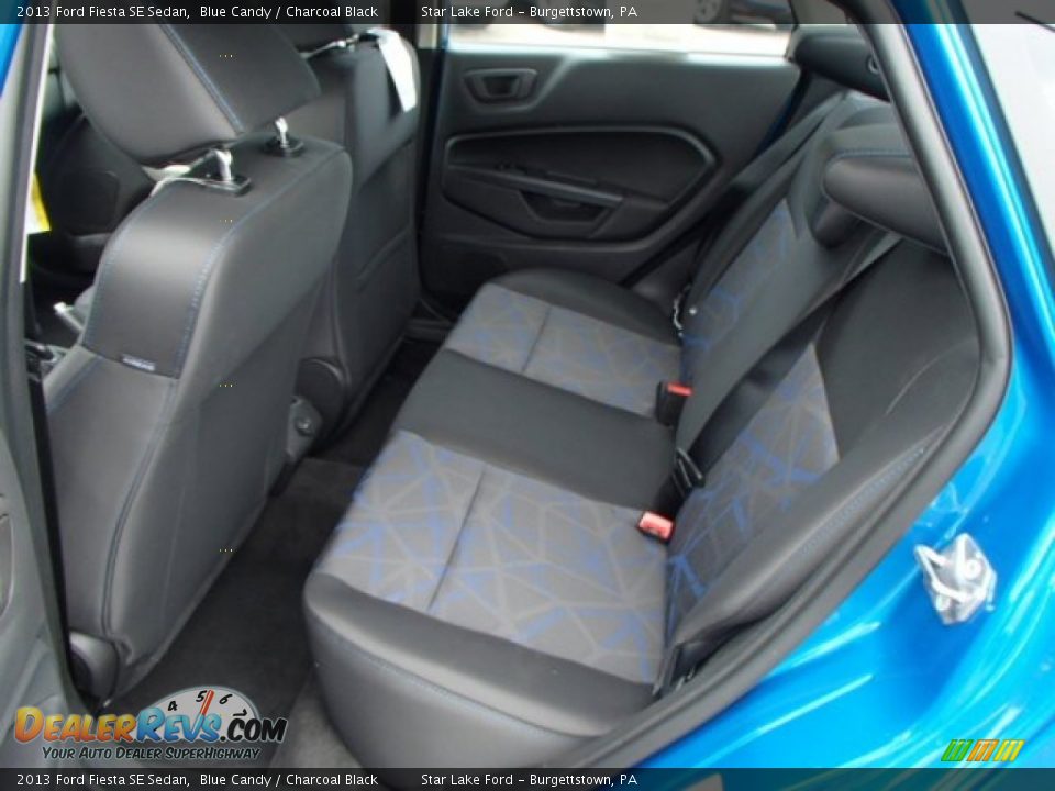 2013 Ford Fiesta SE Sedan Blue Candy / Charcoal Black Photo #13