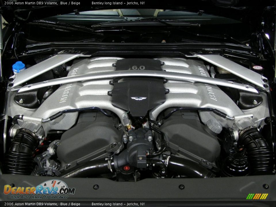 2006 Aston Martin DB9 Volante Blue / Beige Photo #13