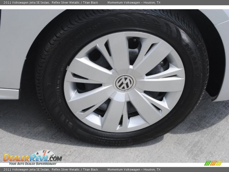 2011 Volkswagen Jetta SE Sedan Reflex Silver Metallic / Titan Black Photo #12
