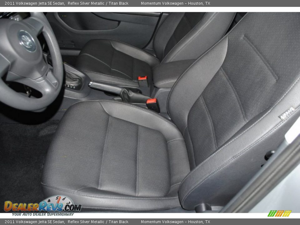 2011 Volkswagen Jetta SE Sedan Reflex Silver Metallic / Titan Black Photo #15
