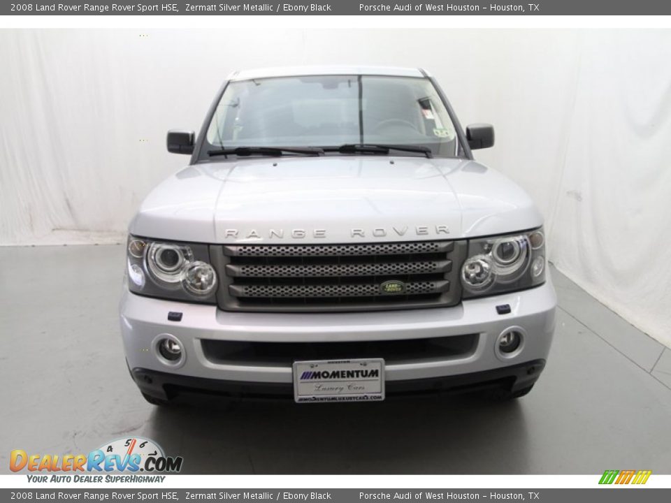 2008 Land Rover Range Rover Sport HSE Zermatt Silver Metallic / Ebony Black Photo #3