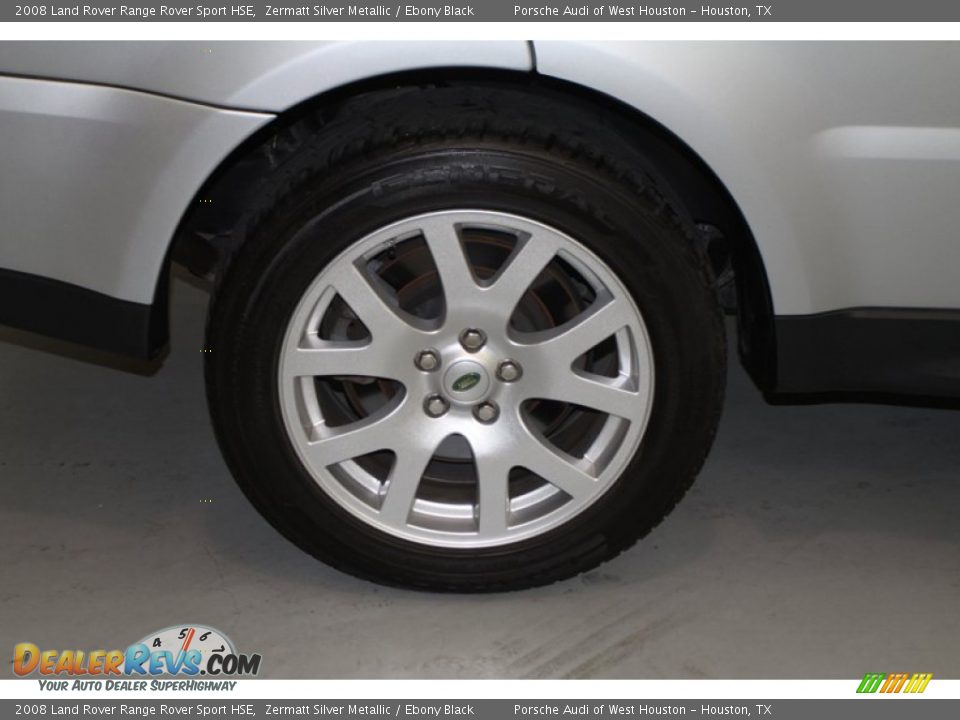 2008 Land Rover Range Rover Sport HSE Zermatt Silver Metallic / Ebony Black Photo #5
