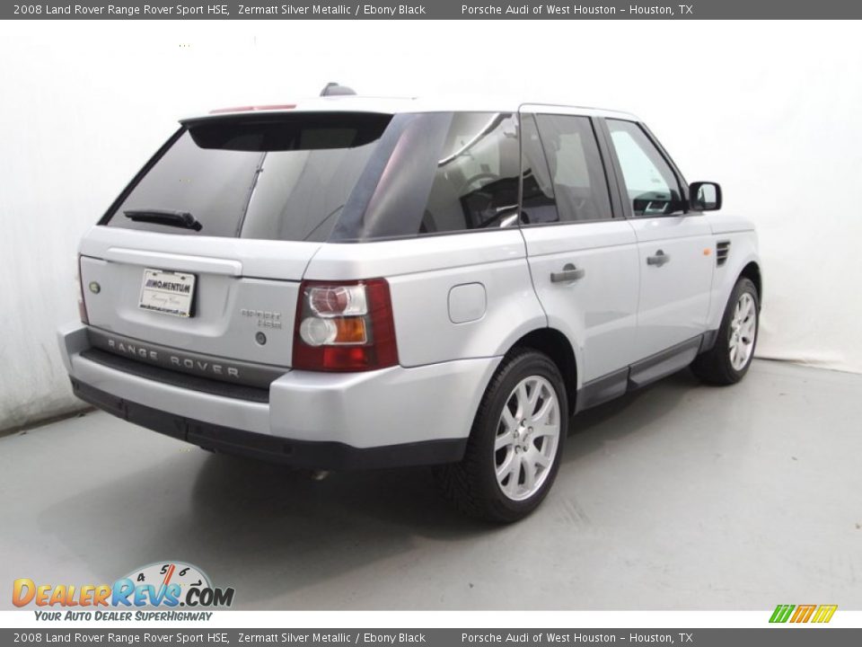 2008 Land Rover Range Rover Sport HSE Zermatt Silver Metallic / Ebony Black Photo #6