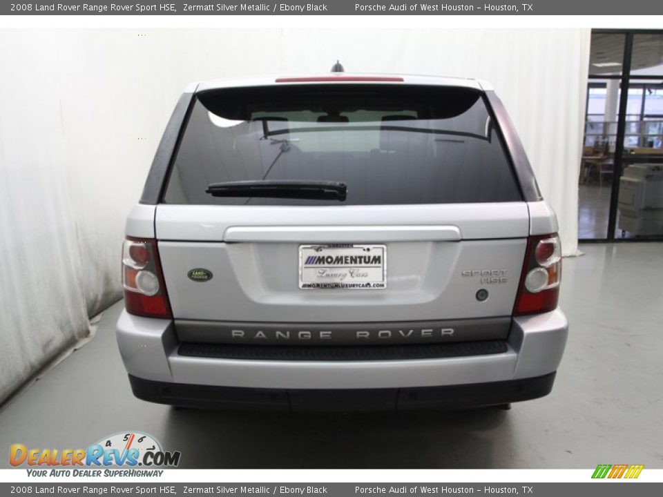 2008 Land Rover Range Rover Sport HSE Zermatt Silver Metallic / Ebony Black Photo #8