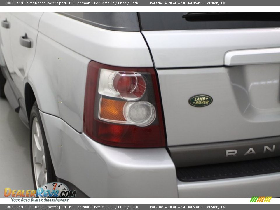 2008 Land Rover Range Rover Sport HSE Zermatt Silver Metallic / Ebony Black Photo #9