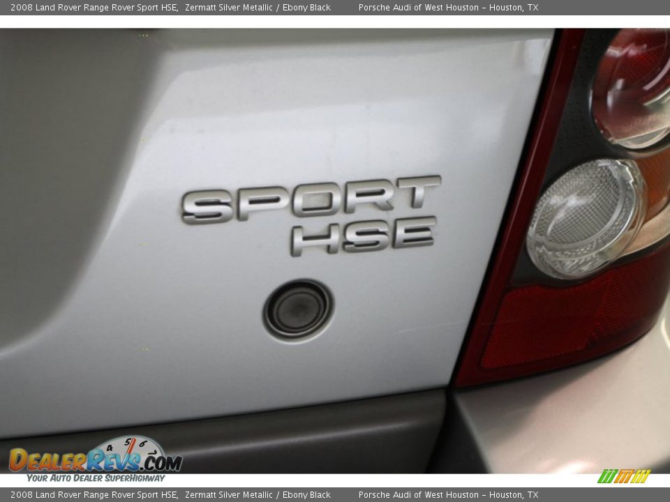 2008 Land Rover Range Rover Sport HSE Zermatt Silver Metallic / Ebony Black Photo #10
