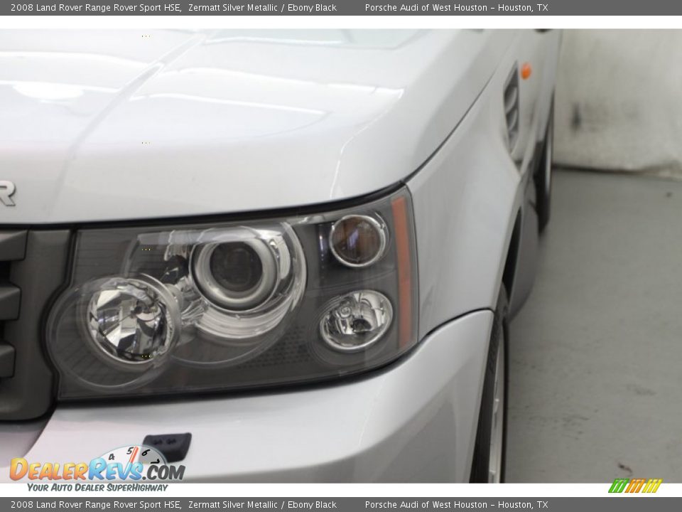 2008 Land Rover Range Rover Sport HSE Zermatt Silver Metallic / Ebony Black Photo #11