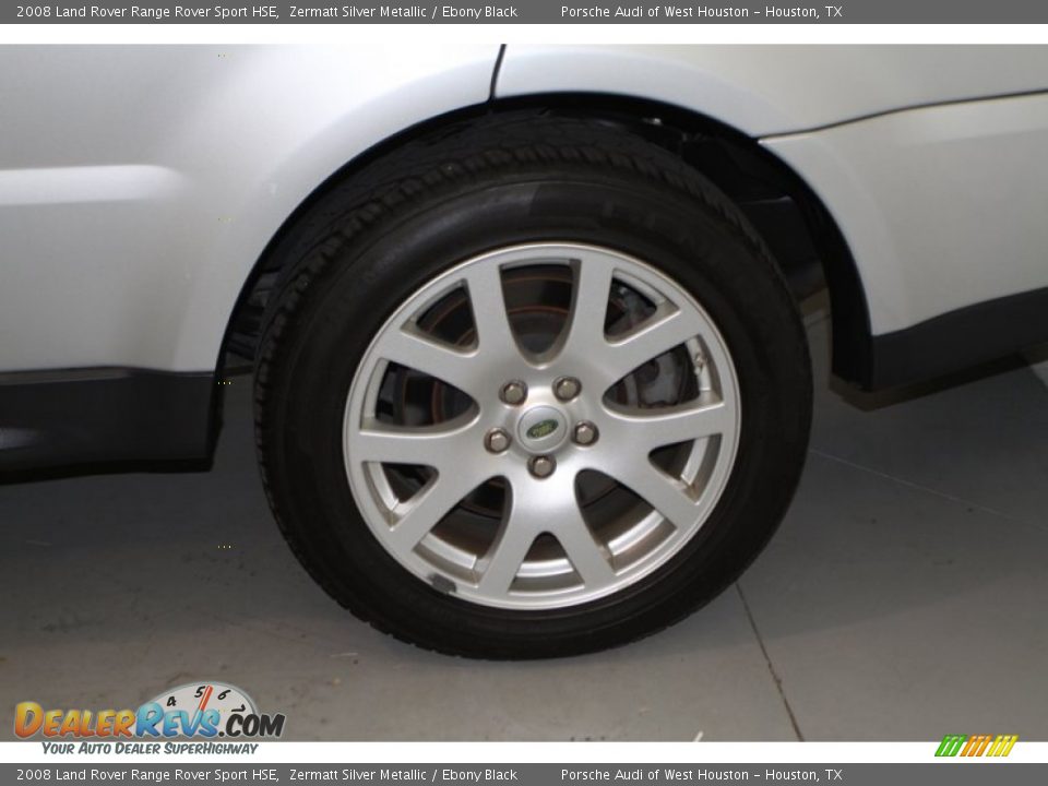 2008 Land Rover Range Rover Sport HSE Zermatt Silver Metallic / Ebony Black Photo #14