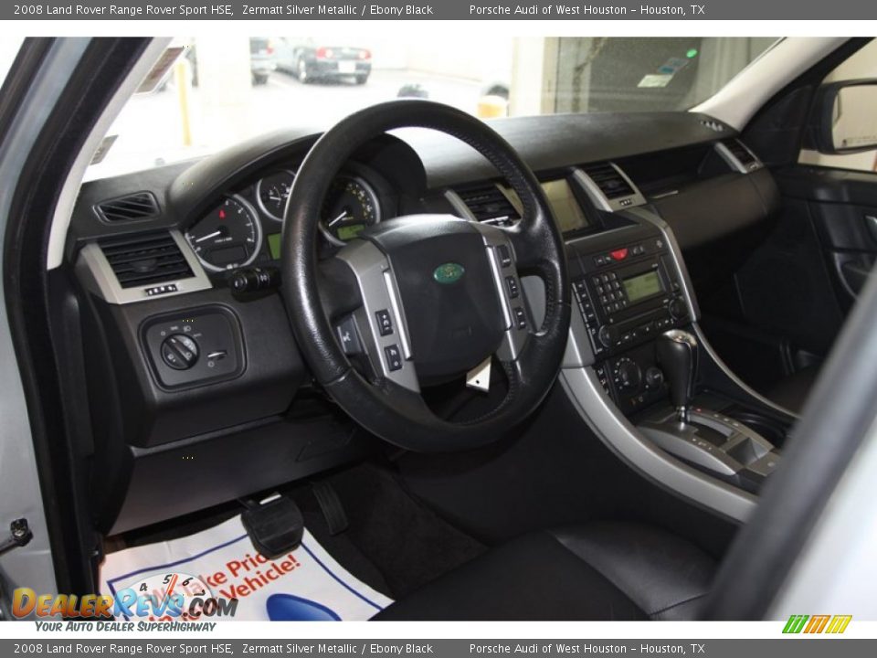 2008 Land Rover Range Rover Sport HSE Zermatt Silver Metallic / Ebony Black Photo #18