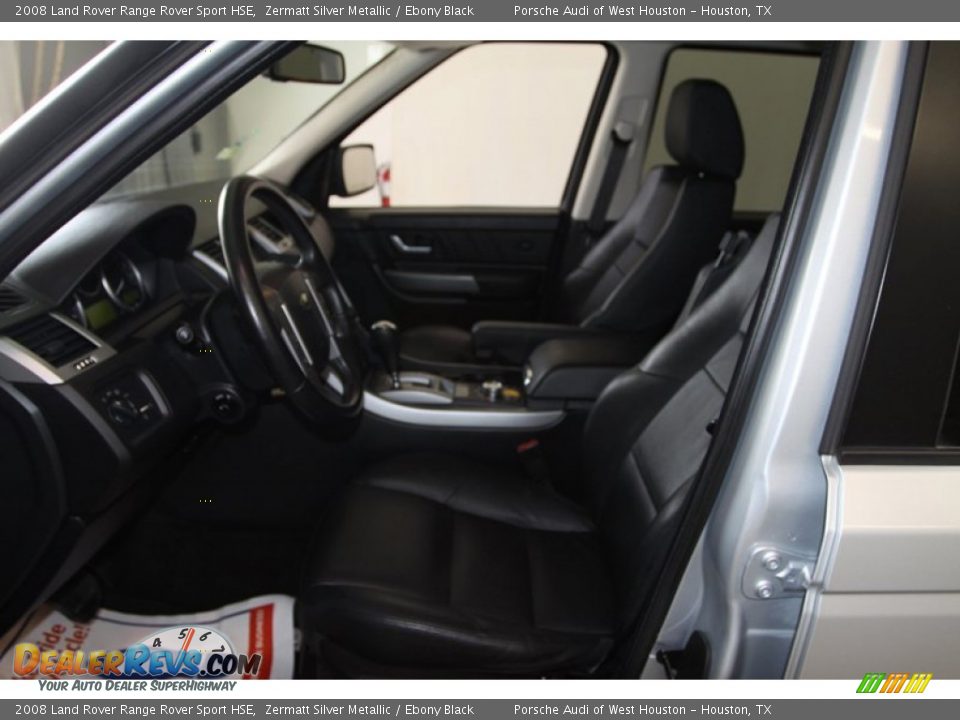 2008 Land Rover Range Rover Sport HSE Zermatt Silver Metallic / Ebony Black Photo #19