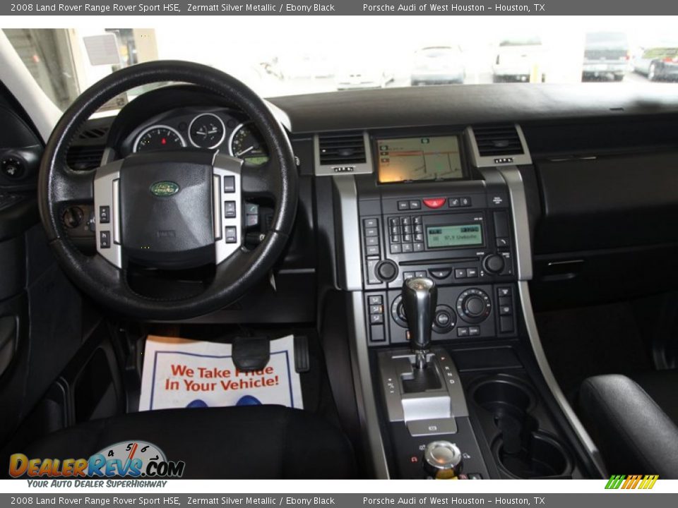 2008 Land Rover Range Rover Sport HSE Zermatt Silver Metallic / Ebony Black Photo #24