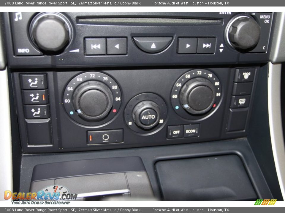 2008 Land Rover Range Rover Sport HSE Zermatt Silver Metallic / Ebony Black Photo #35