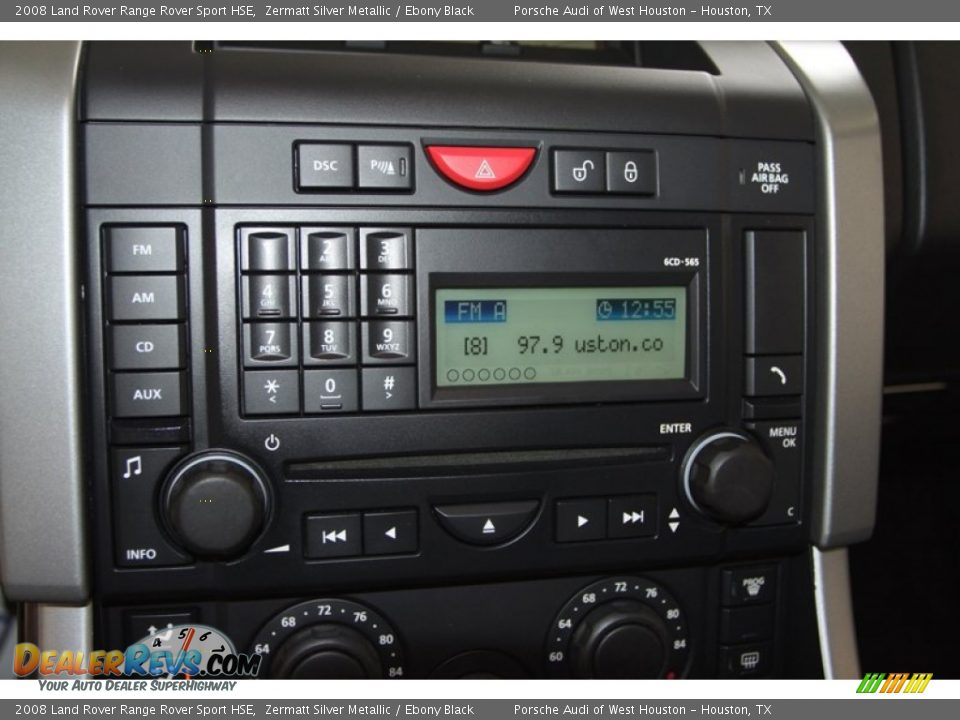 2008 Land Rover Range Rover Sport HSE Zermatt Silver Metallic / Ebony Black Photo #36