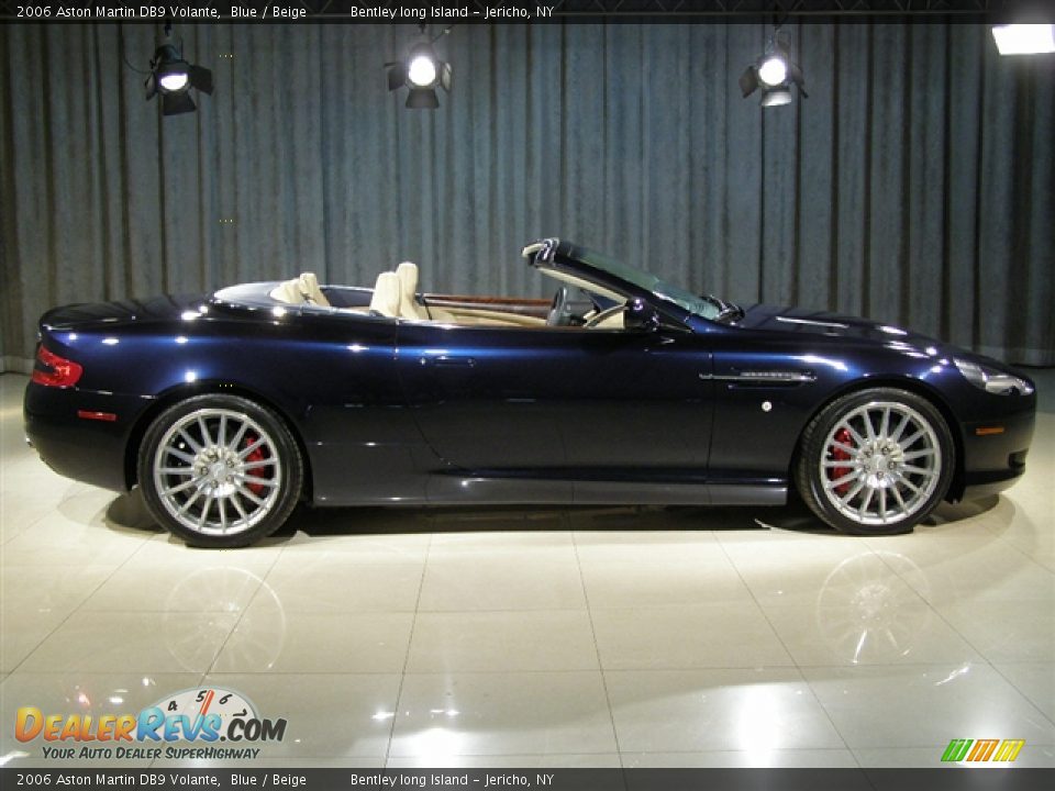 2006 Aston Martin DB9 Volante Blue / Beige Photo #15