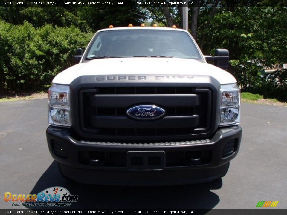 2013 Ford F250 Super Duty XL SuperCab 4x4 Oxford White / Steel Photo #2