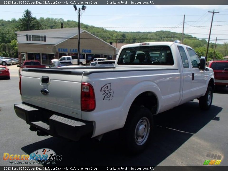 2013 Ford F250 Super Duty XL SuperCab 4x4 Oxford White / Steel Photo #5