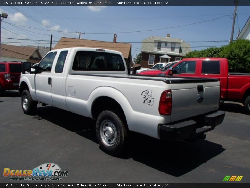 2013 Ford F250 Super Duty XL SuperCab 4x4 Oxford White / Steel Photo #7