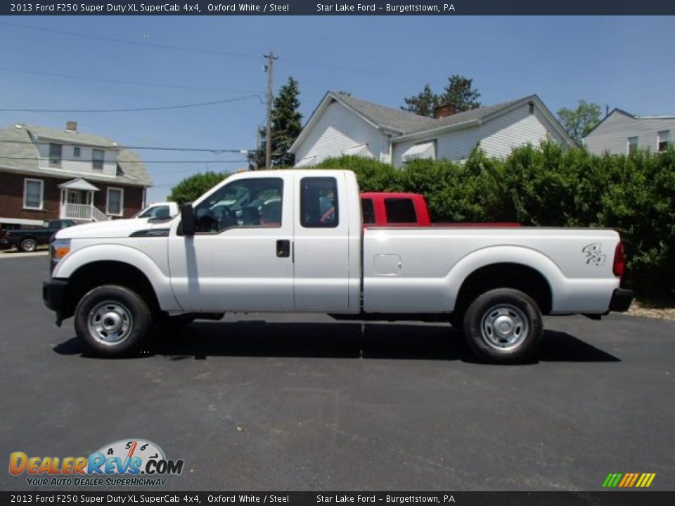 2013 Ford F250 Super Duty XL SuperCab 4x4 Oxford White / Steel Photo #8