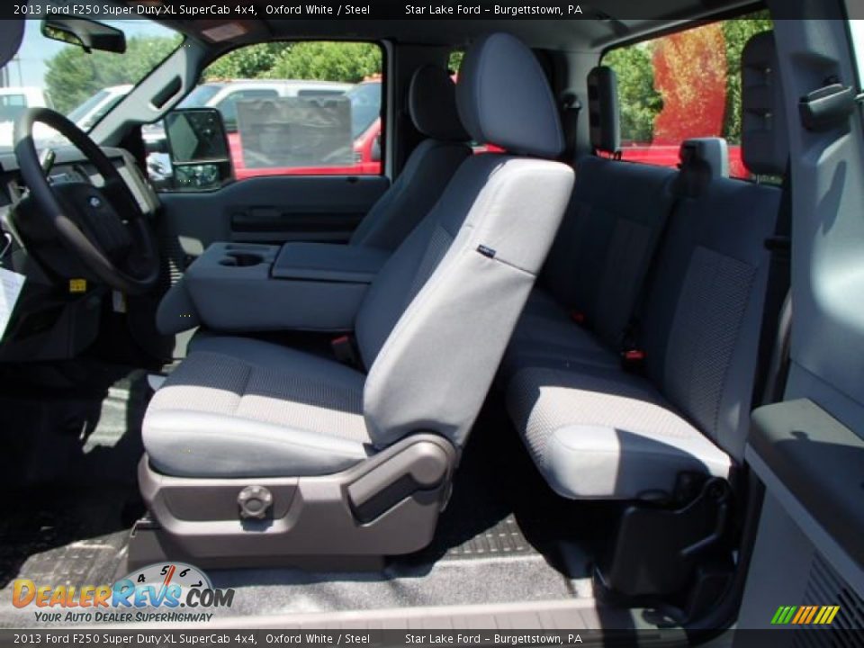 2013 Ford F250 Super Duty XL SuperCab 4x4 Oxford White / Steel Photo #14