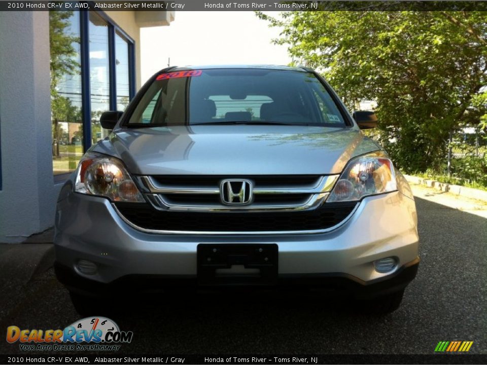 2010 Honda CR-V EX AWD Alabaster Silver Metallic / Gray Photo #2