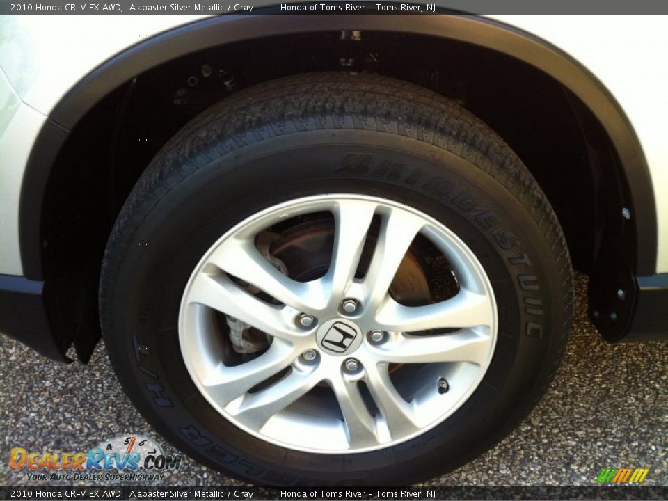 2010 Honda CR-V EX AWD Alabaster Silver Metallic / Gray Photo #3