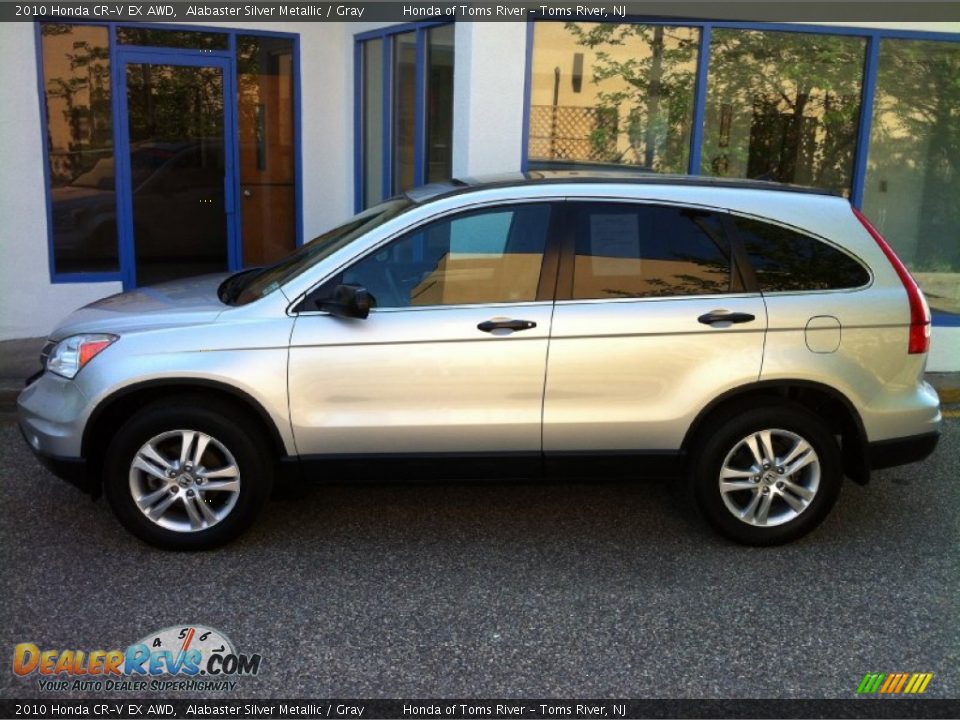 2010 Honda CR-V EX AWD Alabaster Silver Metallic / Gray Photo #4