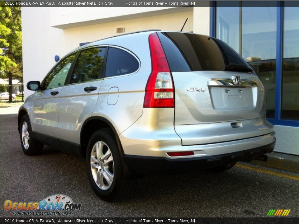 2010 Honda CR-V EX AWD Alabaster Silver Metallic / Gray Photo #5