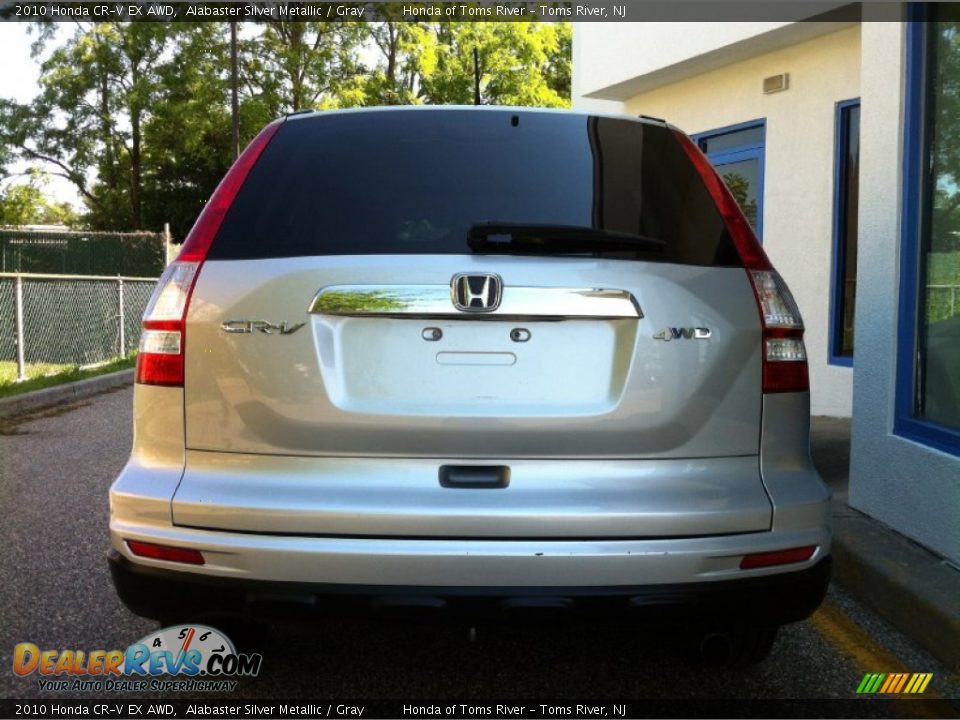 2010 Honda CR-V EX AWD Alabaster Silver Metallic / Gray Photo #6