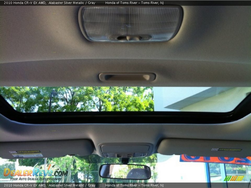 2010 Honda CR-V EX AWD Alabaster Silver Metallic / Gray Photo #8