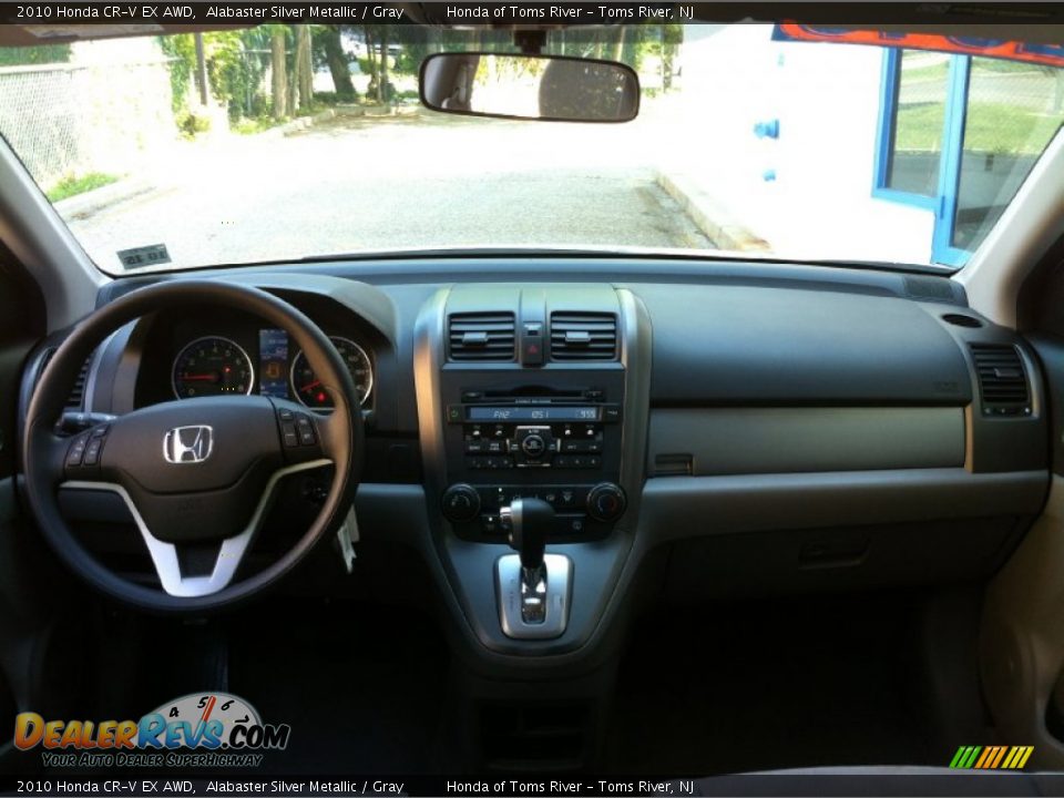 2010 Honda CR-V EX AWD Alabaster Silver Metallic / Gray Photo #9