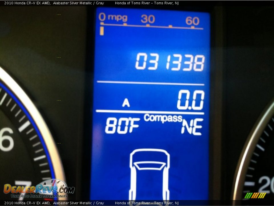 2010 Honda CR-V EX AWD Alabaster Silver Metallic / Gray Photo #14