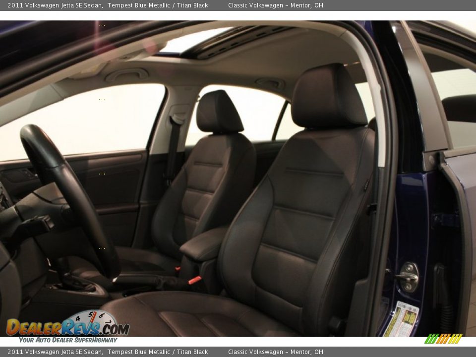 2011 Volkswagen Jetta SE Sedan Tempest Blue Metallic / Titan Black Photo #5