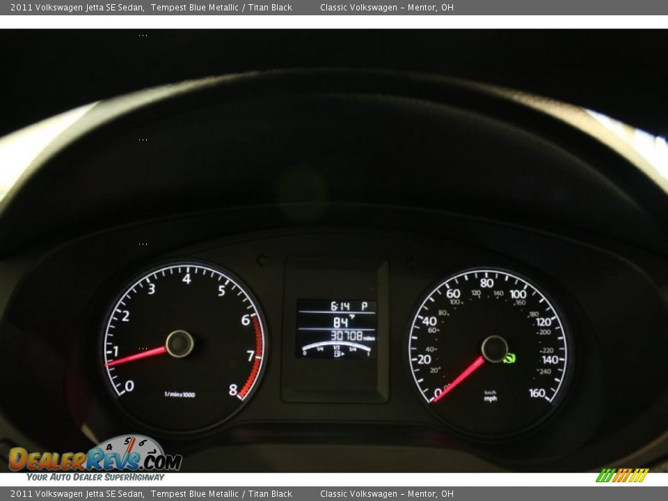 2011 Volkswagen Jetta SE Sedan Tempest Blue Metallic / Titan Black Photo #7