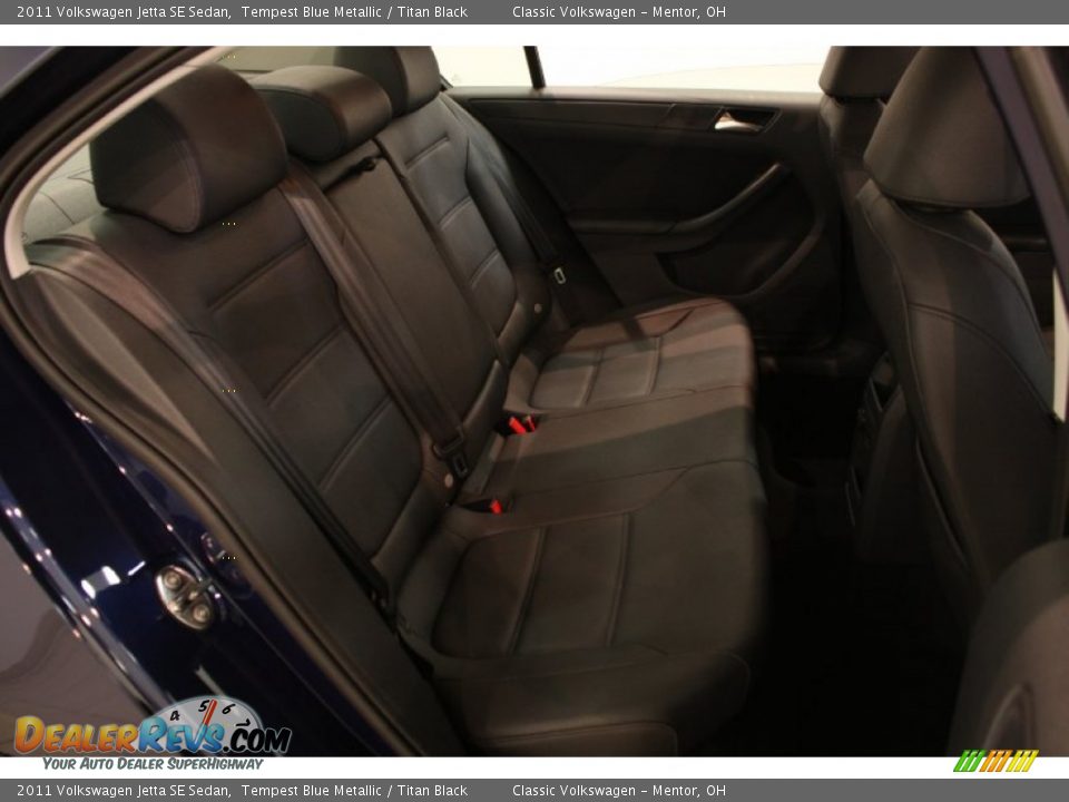 2011 Volkswagen Jetta SE Sedan Tempest Blue Metallic / Titan Black Photo #12