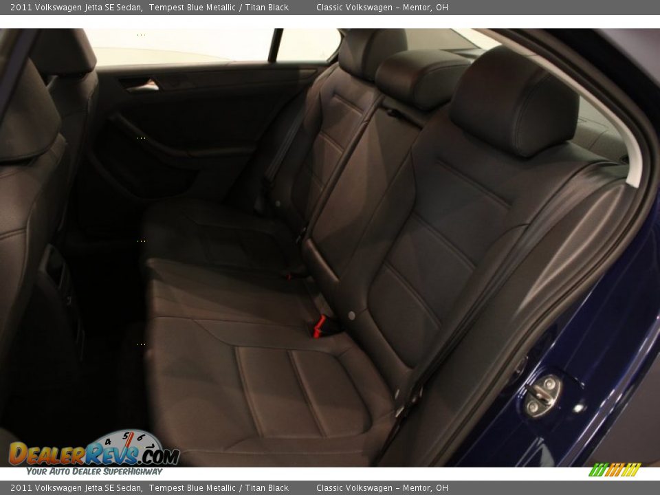 2011 Volkswagen Jetta SE Sedan Tempest Blue Metallic / Titan Black Photo #13
