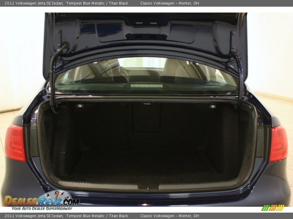 2011 Volkswagen Jetta SE Sedan Tempest Blue Metallic / Titan Black Photo #14