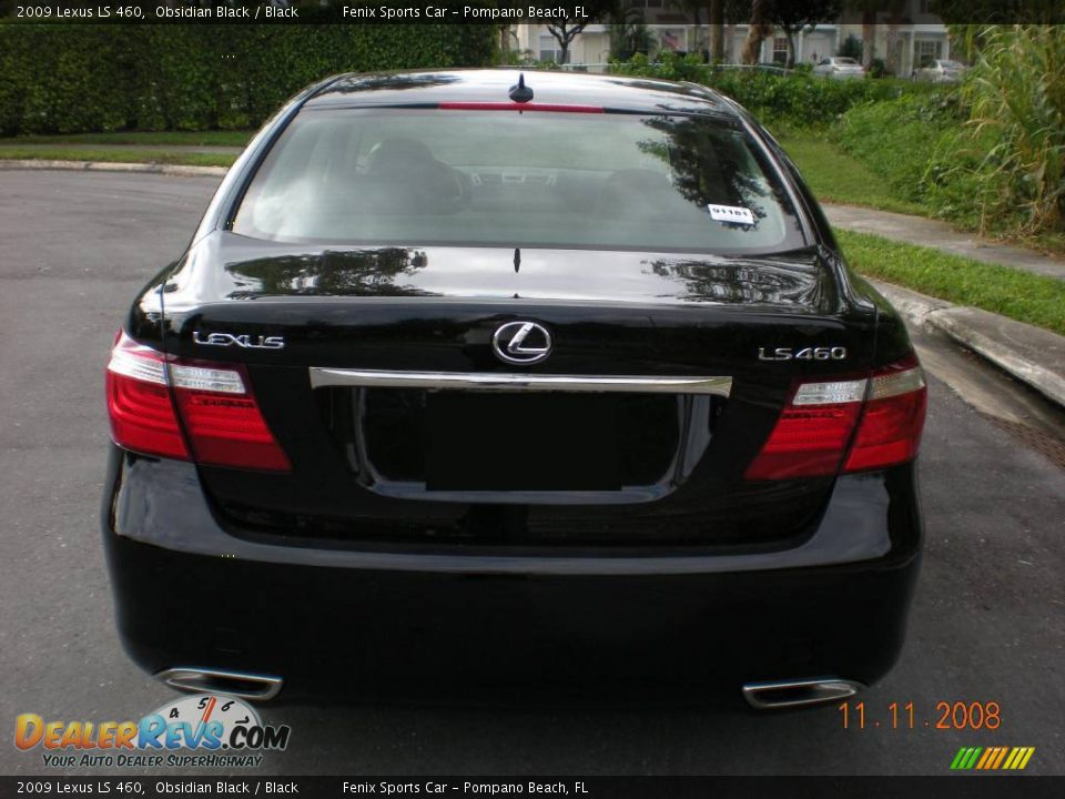 2009 Lexus LS 460 Obsidian Black / Black Photo #2