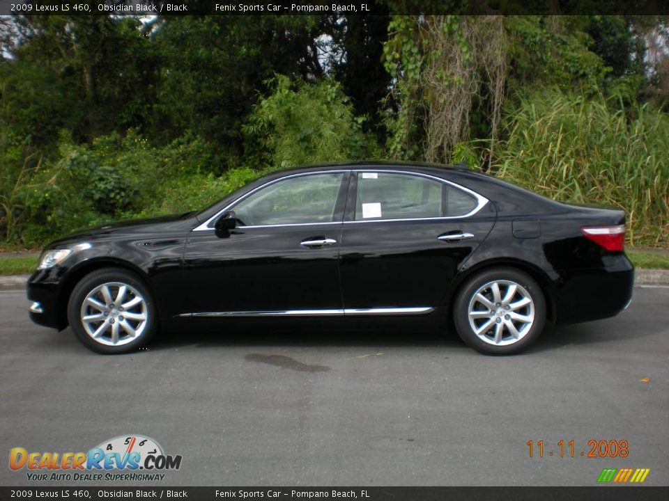 2009 Lexus LS 460 Obsidian Black / Black Photo #3