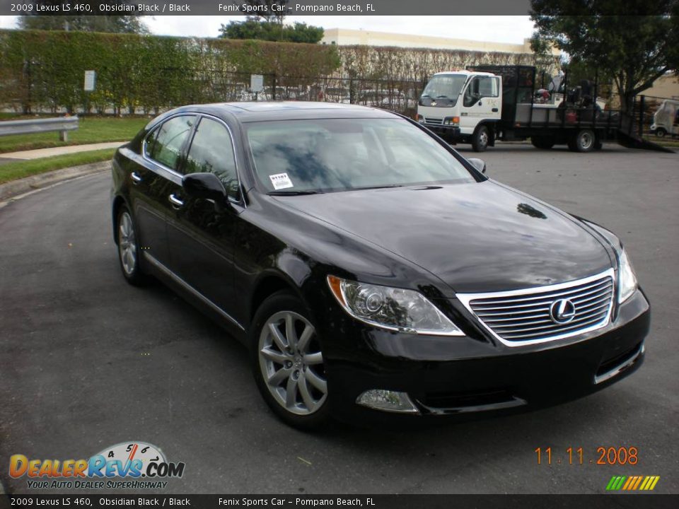 2009 Lexus LS 460 Obsidian Black / Black Photo #4