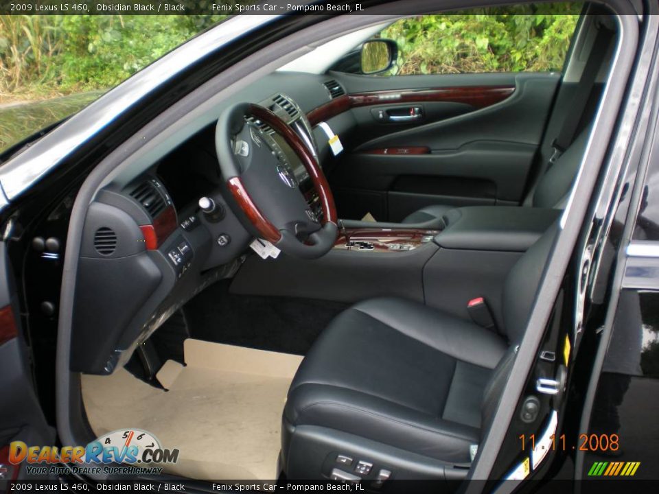 2009 Lexus LS 460 Obsidian Black / Black Photo #5