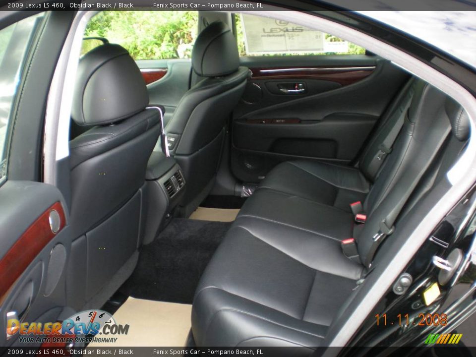 2009 Lexus LS 460 Obsidian Black / Black Photo #6