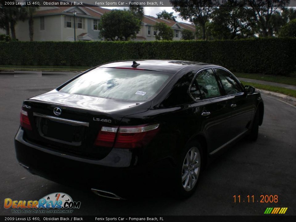 2009 Lexus LS 460 Obsidian Black / Black Photo #9