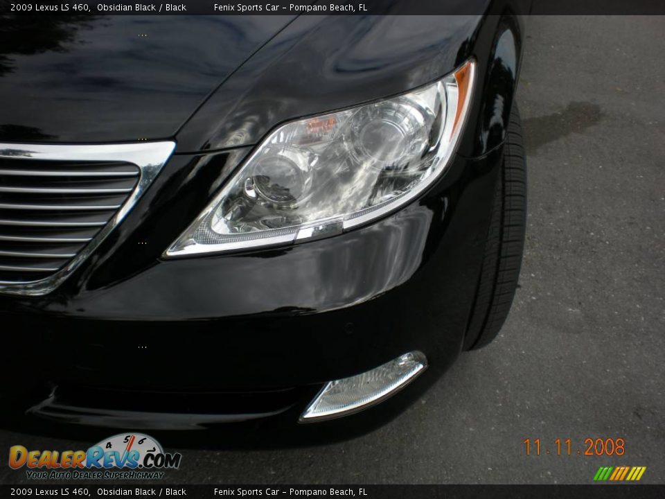 2009 Lexus LS 460 Obsidian Black / Black Photo #10