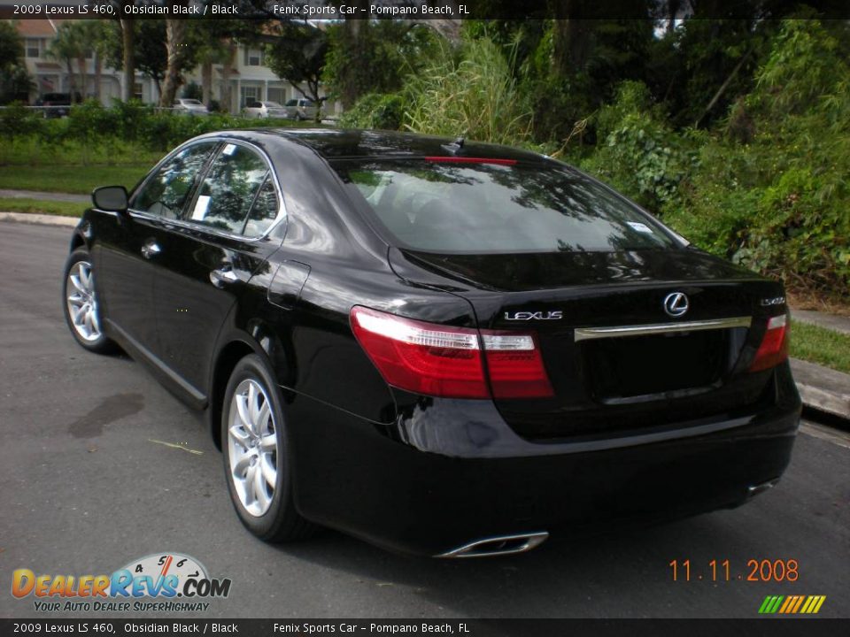 2009 Lexus LS 460 Obsidian Black / Black Photo #11