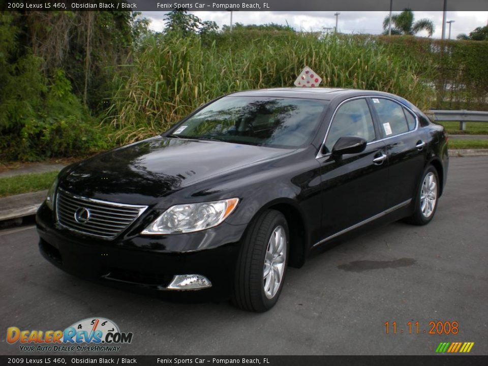 2009 Lexus LS 460 Obsidian Black / Black Photo #12