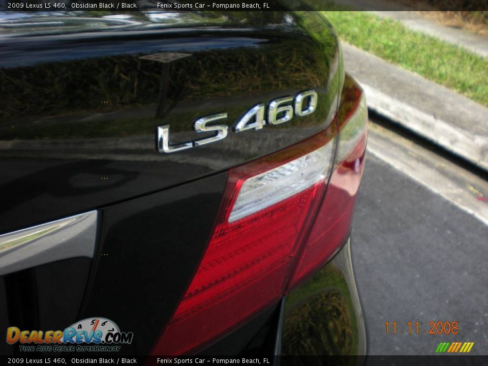 2009 Lexus LS 460 Obsidian Black / Black Photo #13